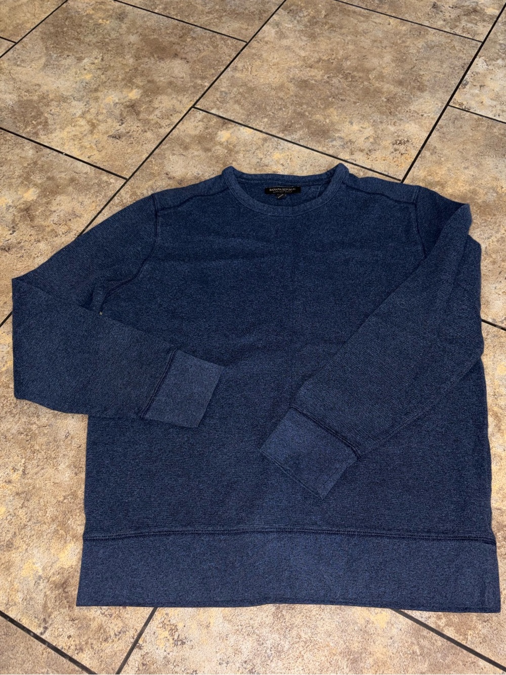 Banana Republic Men's Navy Crewneck Pullover